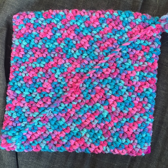 Handmade, crocheted, potholder set - Picture 4 of 5